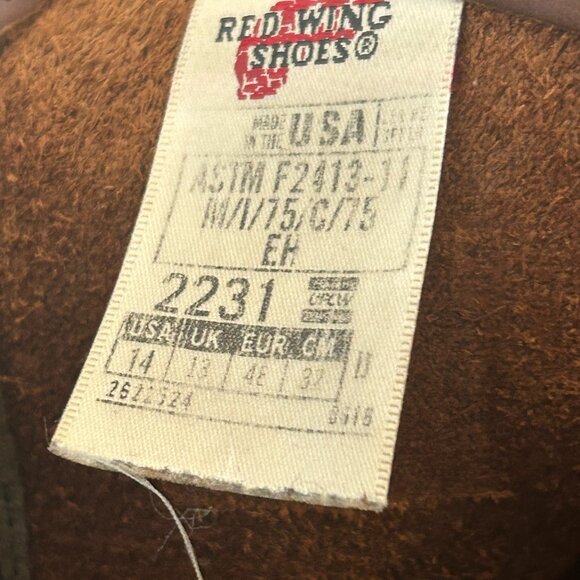 Men's Red Wing Steel Toe Pecos Boots 14 US - Picture 4 of 6